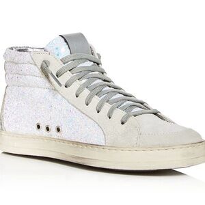 P448 Women’s size 37 Sparkling High-Top Sneakers w Golden Goose BN insoles